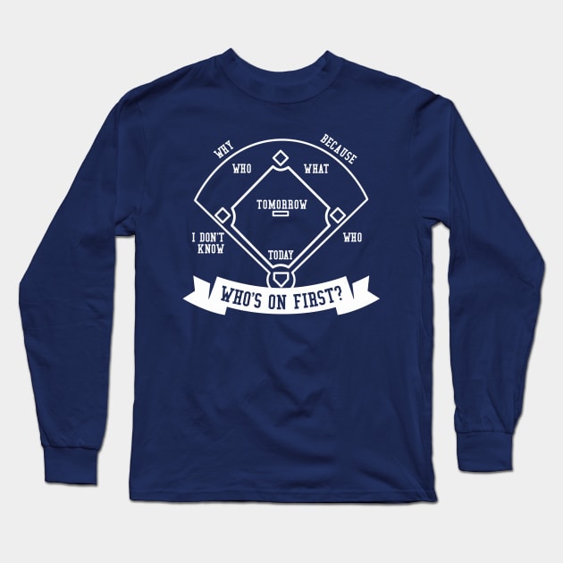 Who's On First Long Sleeve T-Shirt by DetourShirts